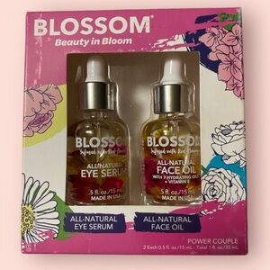 Blossom All-Natural Eye Serum & Face Oil Gift Set - Beauty in Bloom 🌺